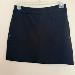 H&M Dark Mini Skirt with Pocket Design
